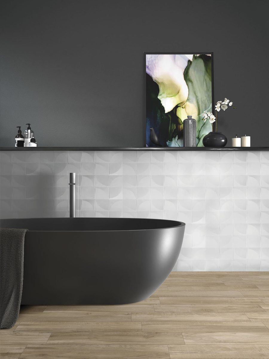 Art Decor · 3D Quadra Grey 25 × 75