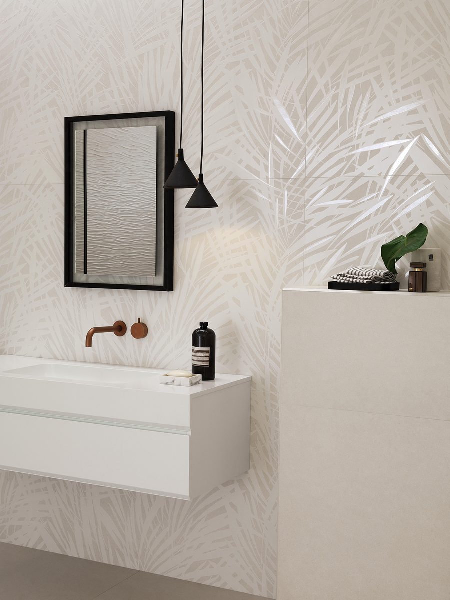 Sheer · Leaves White Inserto